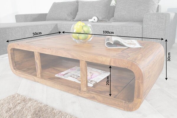 Estila Luxusný oválny dizajnový konferenčný stolík II 100 cm