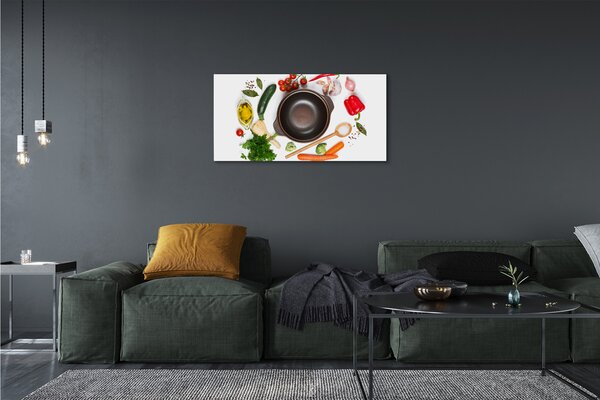 Obraz canvas Lyžica paradajky petržlen 100x50 cm