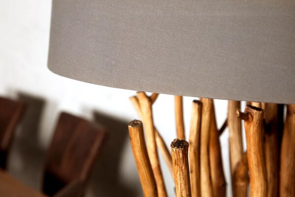 Estila Dizajnová luxusná stojaca lampa Euphoria 175cm hnedá
