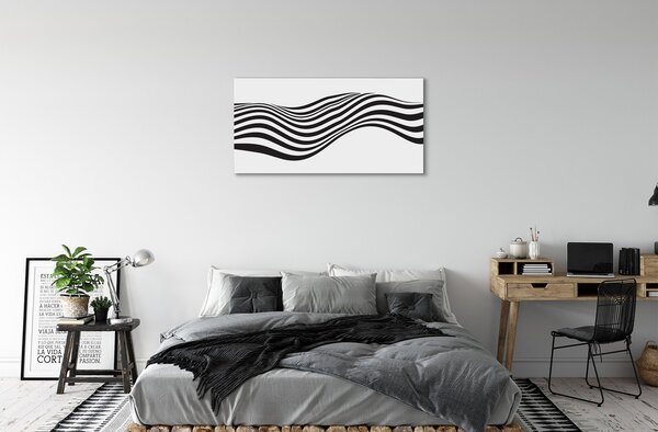 Obraz na plátne Zebra pruhy vlna 100x50 cm
