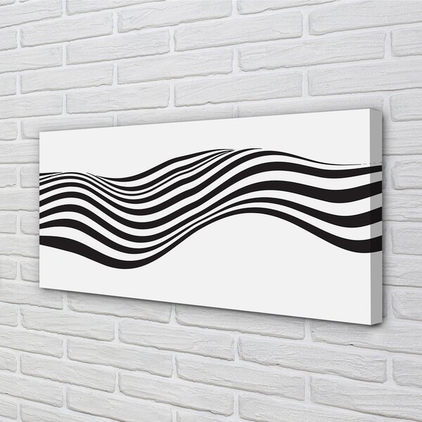 Obraz na plátne Zebra pruhy vlna 100x50 cm