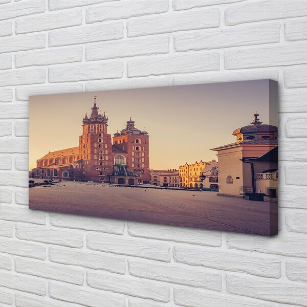 Obraz na plátne Krakow kostol svitania 100x50 cm