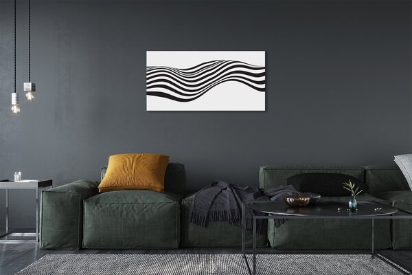 Obraz na plátne Zebra pruhy vlna 100x50 cm