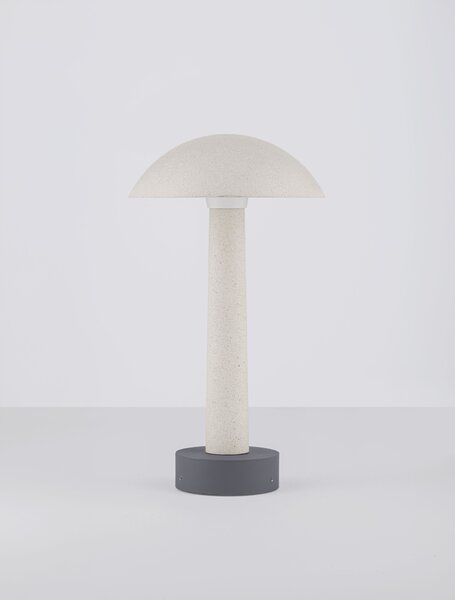 Vonkajšia stojaca lampa Tura biela 7 W