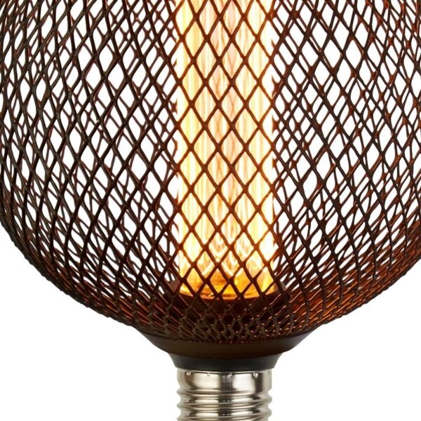 Searchlight 26003BK - LED dekoratívna žiarovka WIRE MESH E27/4,5W/230V 2700K