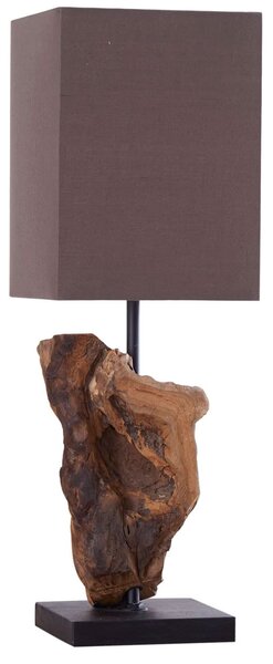 Estila Štýlová stolná lampa Hypnotic 45cm hnedá