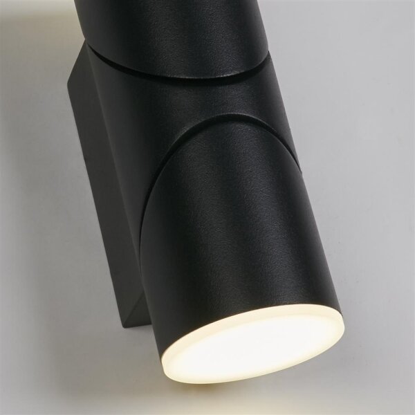 Searchlight 36180BK - LED vonkajšie nástenné svietidlo SOHO 2xLED/6W/230V IP44