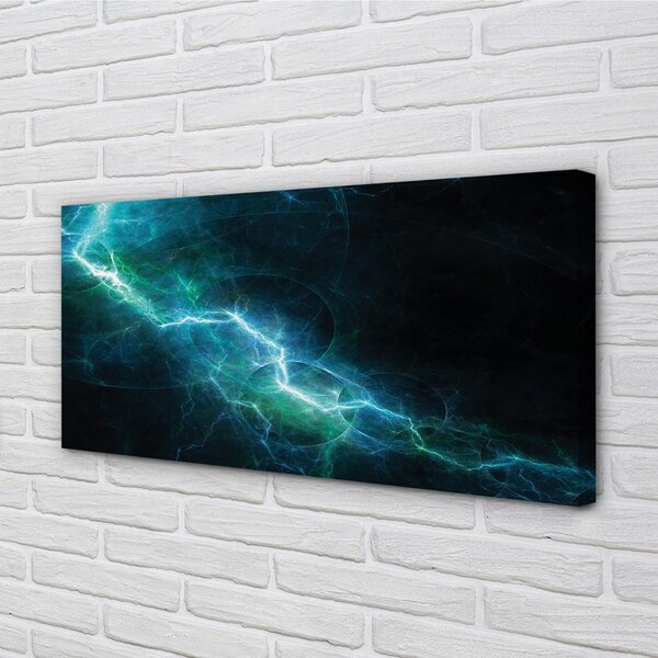 Obraz na plátne blesky fraktály 100x50 cm