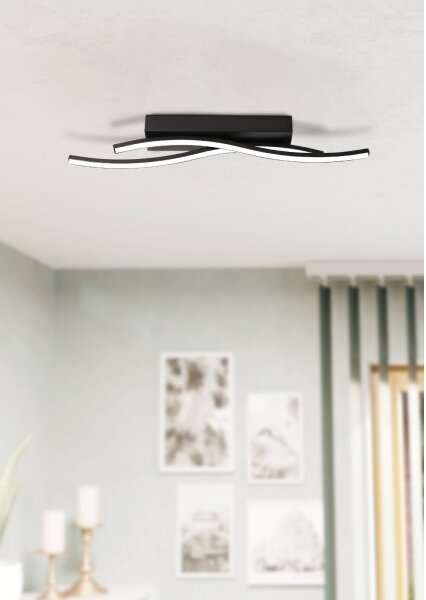 Eglo 31226 - LED Stropné svietidlo ALBORAYA LED/10,8W/230V 3000K čierna