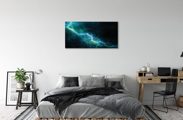Obraz na plátne blesky fraktály 100x50 cm