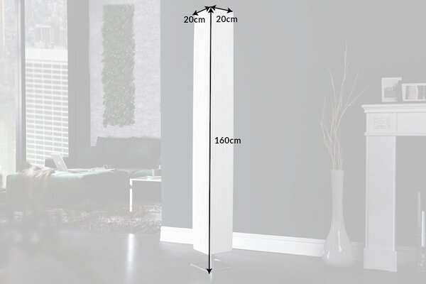 Estila Štýlová moderná stojaca lampa Paris 160cm biela
