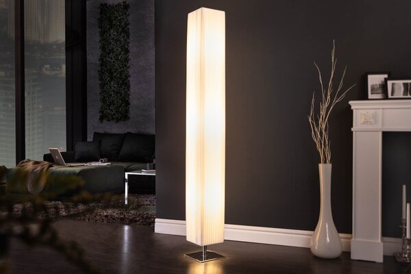 Estila Štýlová moderná stojaca lampa Paris 160cm biela