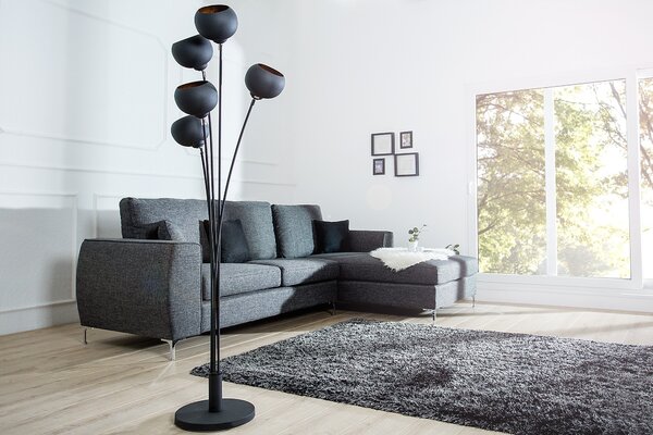 Estila Luxusná moderná stojaca lampa Magma 170cm zlatá