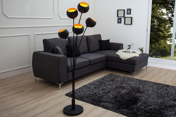 Estila Luxusná moderná stojaca lampa Magma 170cm zlatá