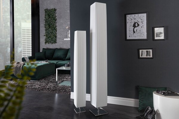 Estila Štýlová moderná stojaca lampa Paris 160cm biela