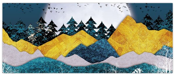 Obraz - Polárna krajina (120x50 cm)