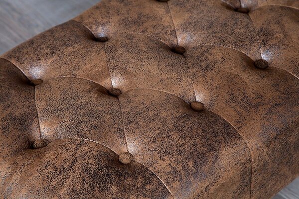 Estila Luxusná taburetka Chesterfield Antik Look