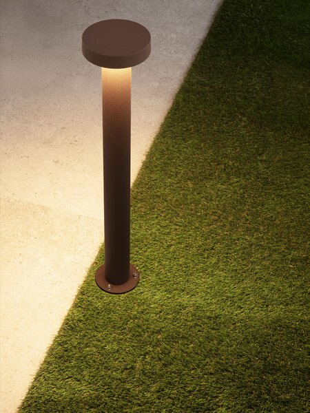 Vonkajšia stojaca lampa Gong kortenová 12 W – Hnedá (9923448)