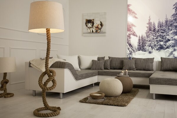Estila Štýlová stojaca lampa Marinero 160cm