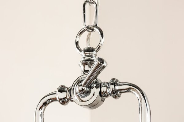 Estila Luxusné moderné závesné svietidlo Industrial 45cm strieborné