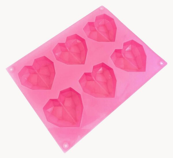 Silikónová forma na pečenie Diamond Hearts