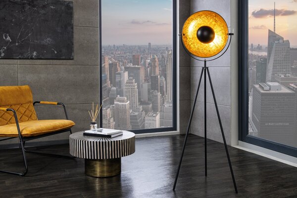 Estila Dizajnová originálna stojaca lampa Studio 140cm zlatá