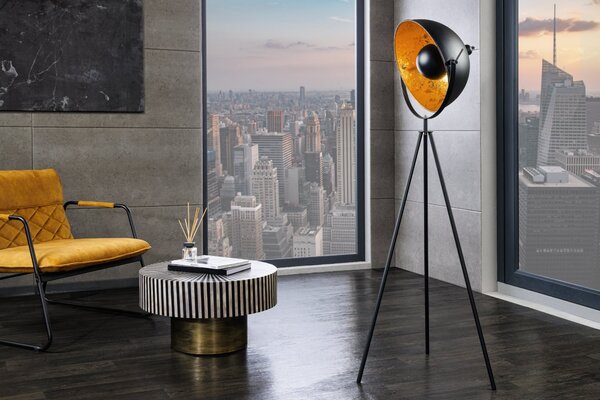 Estila Dizajnová originálna stojaca lampa Studio 140cm zlatá