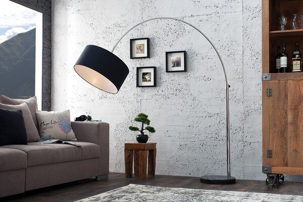 Estila Luxusná štýlová stojaca lampa Big Bow čierna