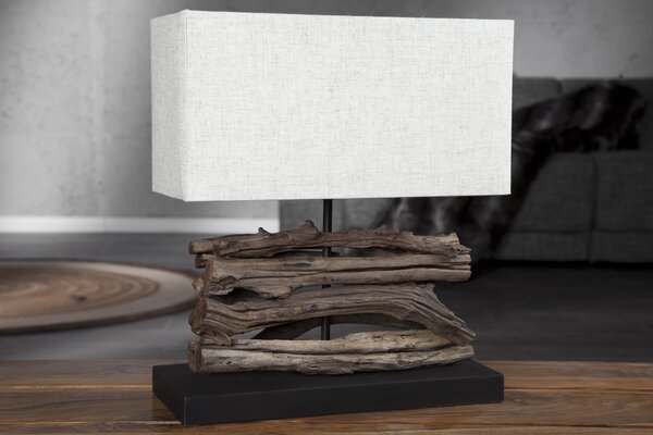 Estila Dizajnová stolná lampa Perifere 40cm béžová