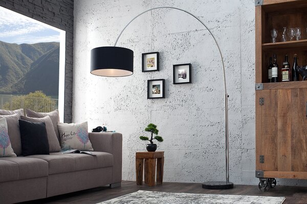 Estila Luxusná štýlová stojaca lampa Big Bow čierna