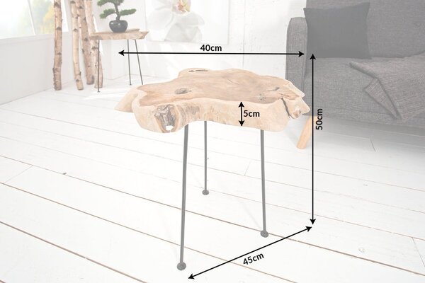 Estila Dizajnový originálny konferenčný stolík Wild 40cm