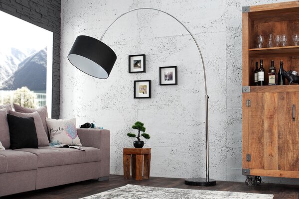 Estila Luxusná štýlová stojaca lampa Big Bow čierna