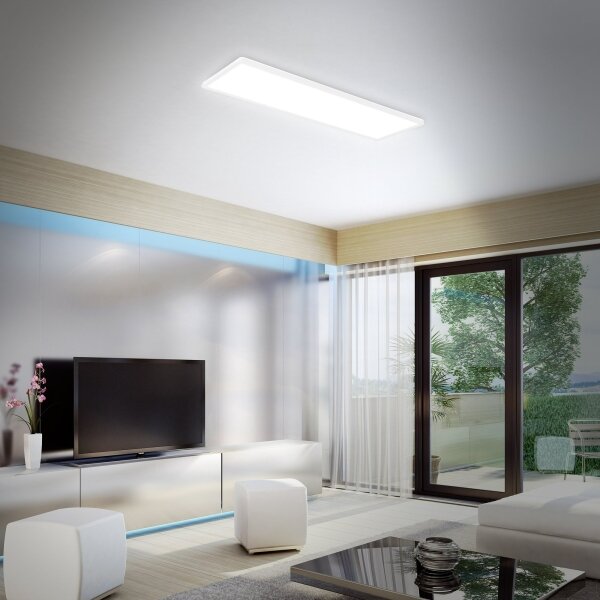 Briloner 7404-016 - LED RGBW stmievateľný prisadený panel LED/22W/230V 4000K + diaľkové ovládanie