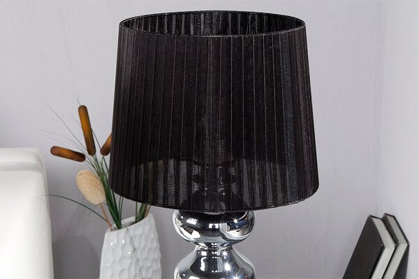 Estila Luxusná moderná stolná lampa Mia čierna