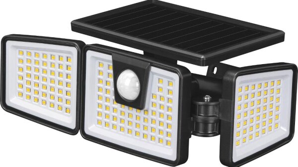 Retlux - LED solárny reflektor so senzorom, 6,5 W / 3,7 V / 1200 mAh / IP44