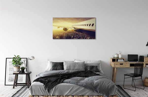 Obraz canvas Lietadlo City West 100x50 cm