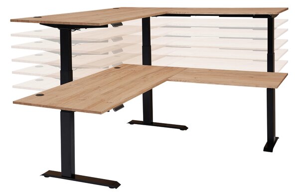 ROHOVÝ PÍSACÍ STÔL, dub artisan, 185/177/64-129 cm P & B - Online Only kancelárie, Online Only