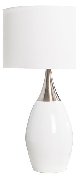 Estila Moderná štýlová stolná lampa Carla 60cm biela