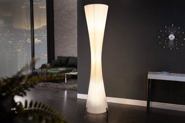 Estila Luxusná moderná stojaca lampa Helix L 160cm biela