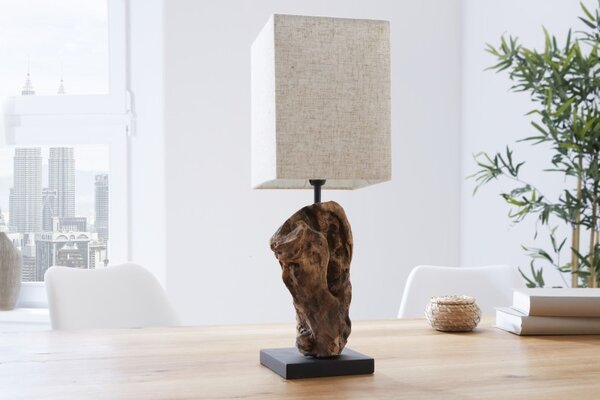 Estila Štýlová stolná lampa Hypnotic 45cm béžová