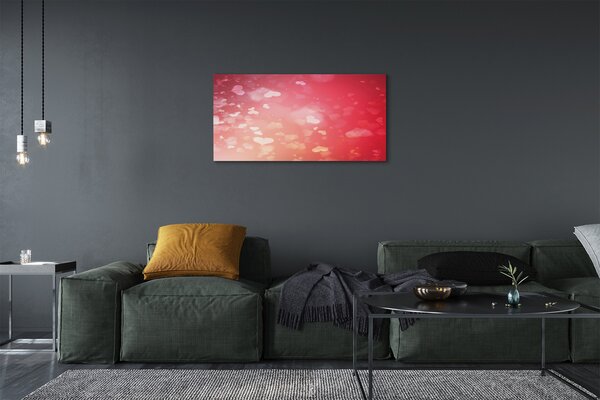 Obraz canvas Červené srdce pozadia 100x50 cm