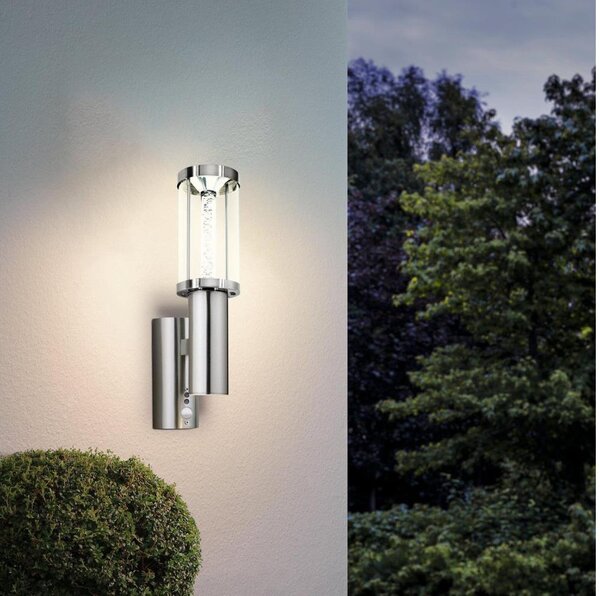 Eglo 94128 - LED vonkajšie osvetlenie s čidlom TRONO STICK 1xGU10/3W + LED/3,7W IP44