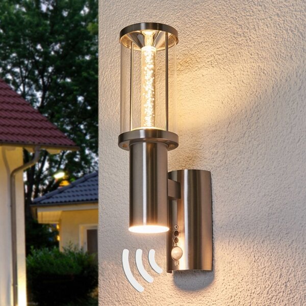 Eglo 94128 - LED vonkajšie osvetlenie s čidlom TRONO STICK 1xGU10/3W + LED/3,7W IP44