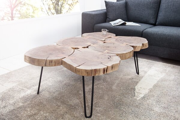 Estila Štýlový jedinečný konferenčný stolík Terra II 115cm