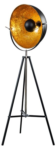 Estila Štýlová stojaca lampa Big štúdio 160cm čierna / zlatá