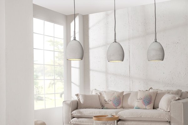 Estila Štýlová závesná lampa Cement