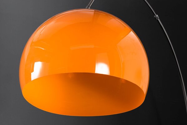 Estila Dizajnová jedinečná stojaca lampa Big Bow II oranžová 175 - 205cm