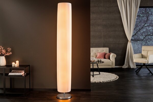 Estila Moderná elegantná stojaca lampa Salone 200cm biela