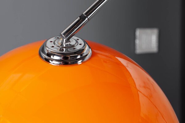 Estila Dizajnová jedinečná stojaca lampa Big Bow II oranžová 175 - 205cm