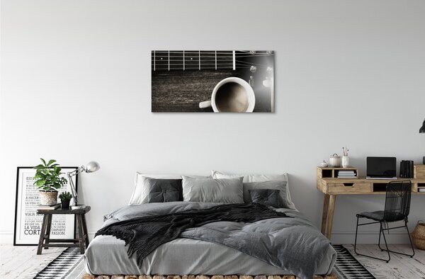 Obraz canvas coffee gitara 100x50 cm